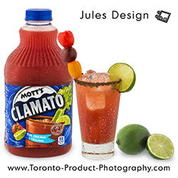 Motts Clamato, Drink Photography Toronto, Food Photographer 